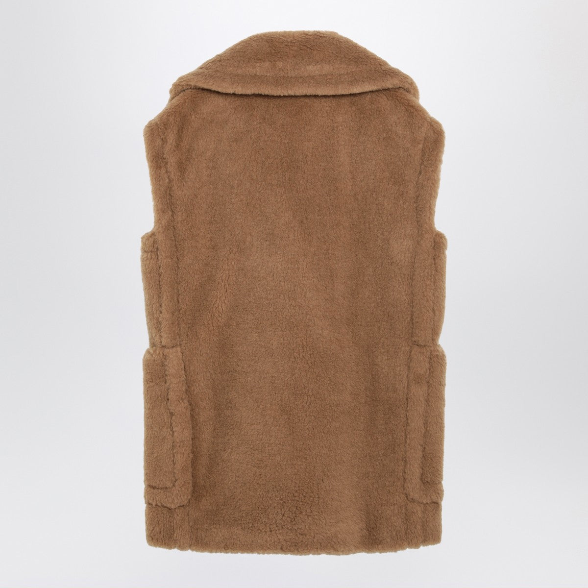 Max Mara Max Mara Camel-coloured Teddy fabric waistcoat