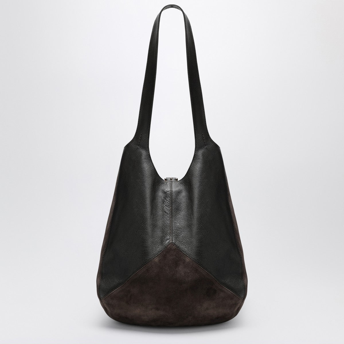 Chloé Brown Chloé Balloon bag in leather and suede