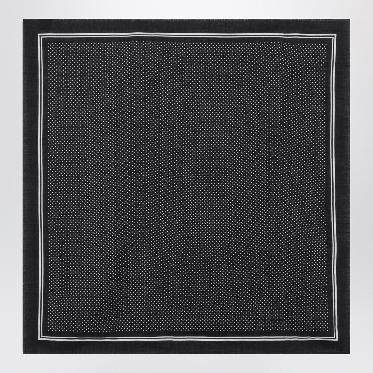 Destin Destin Black wool polka-dot bandana