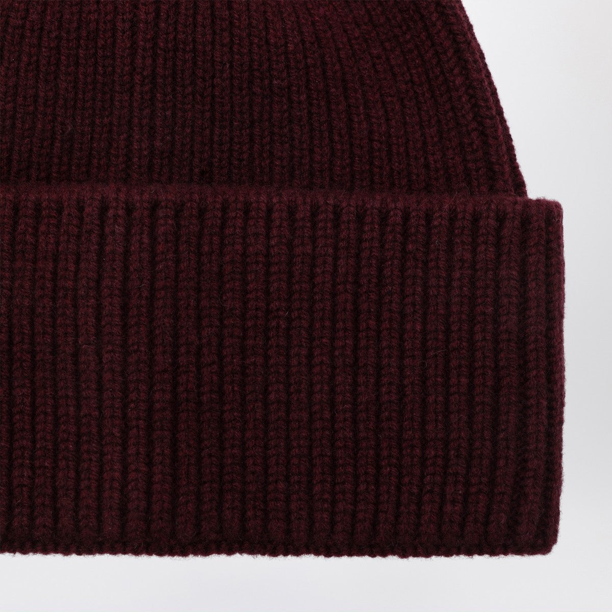 Destin Destin Dark burgundy wool and cashmere beanie
