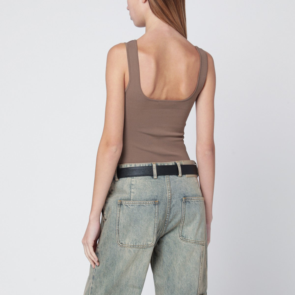 Entire Studios Entire Studios Light brown viscose-blend top