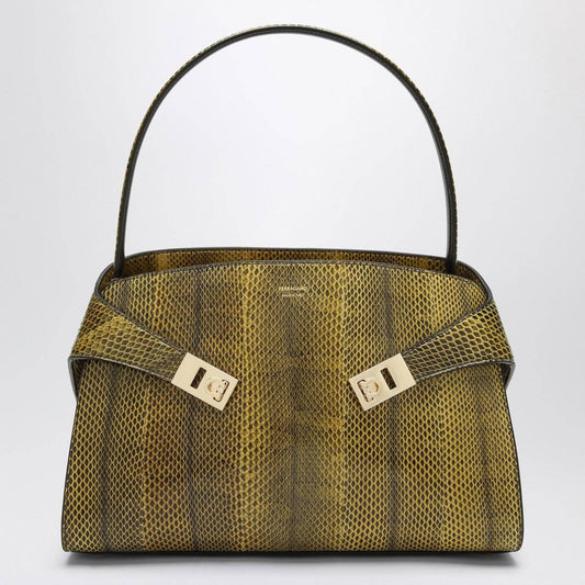 Ferragamo Ferragamo Hug Soft M bag in ginger/dark brown