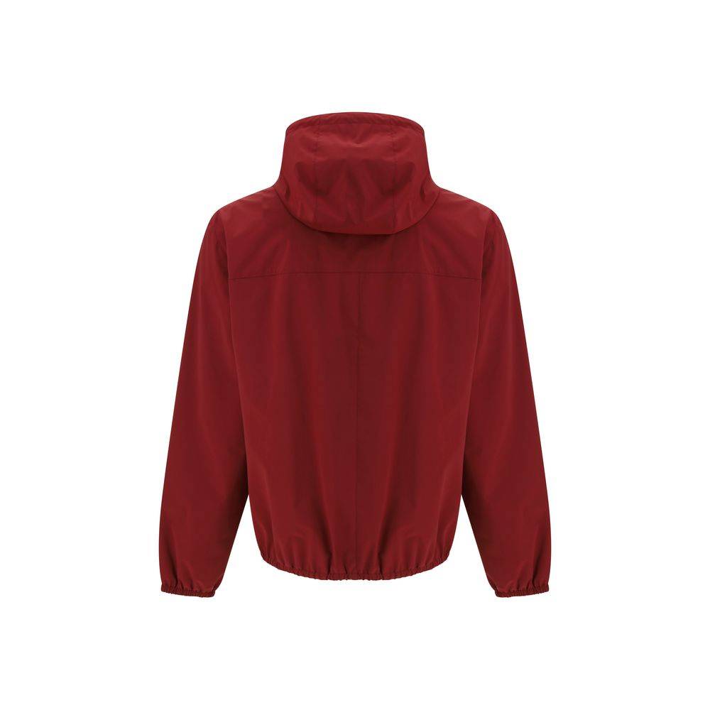 Brunello Cucinelli Bordeaux Polyamide Shell Jacket