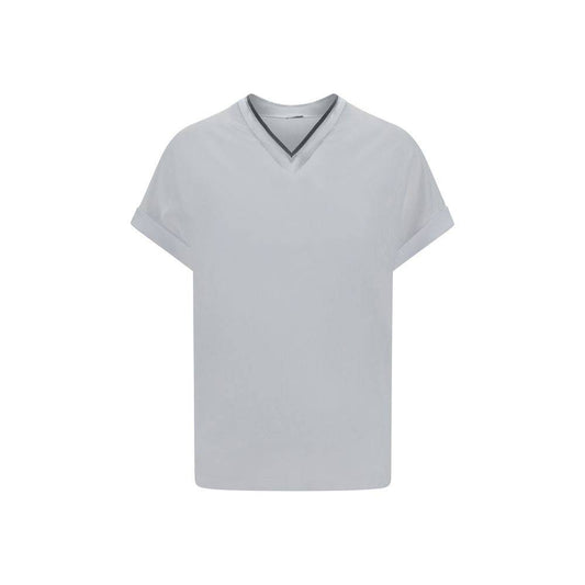 Brunello Cucinelli White Cotton T-Shirt