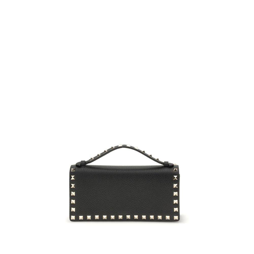 Valentino Garavani Black Calf Leather Bos Taurus Wallet