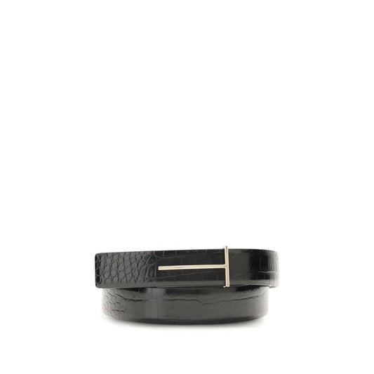 Tom Ford Black Goatskin Regular Belt