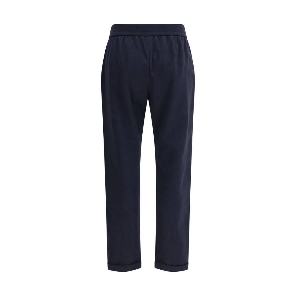 Brunello Cucinelli Blue Cotton Joggers (Workout Pants)