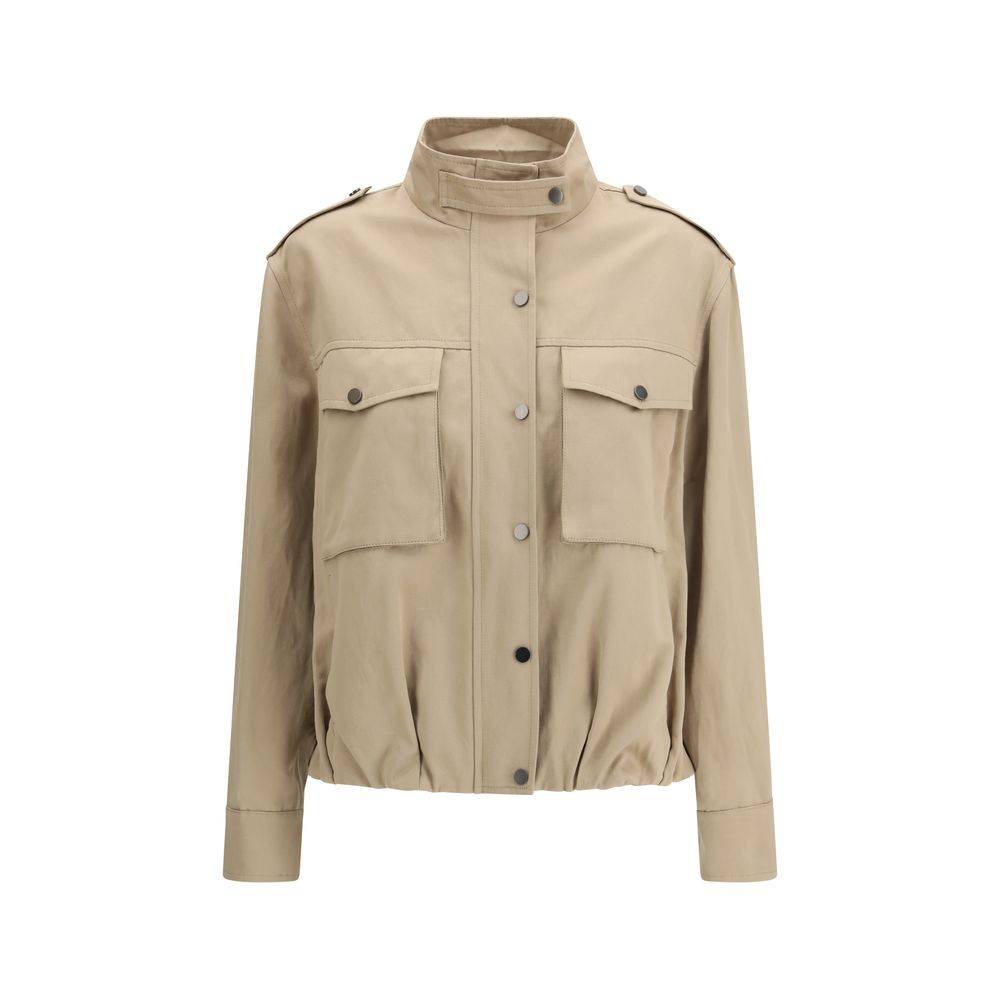 Brunello Cucinelli Beige Cotton Coat