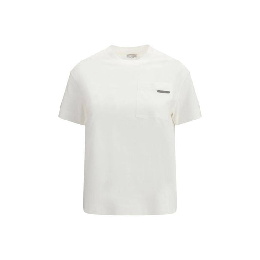 Brunello Cucinelli White Cotton T-Shirt