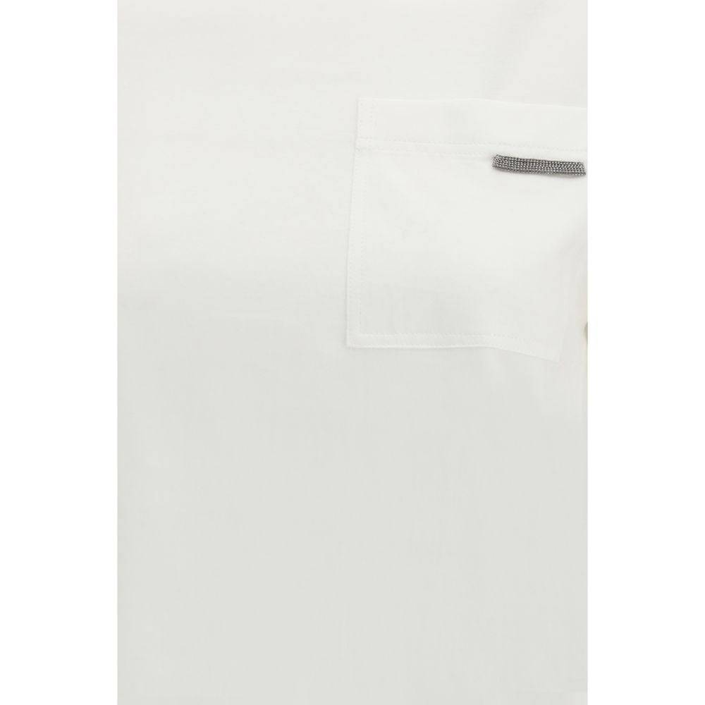 Brunello Cucinelli White Cotton T-Shirt