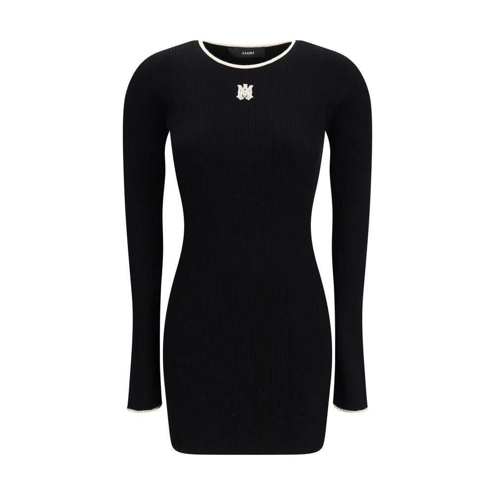Amiri Black Viscose Casual Dress