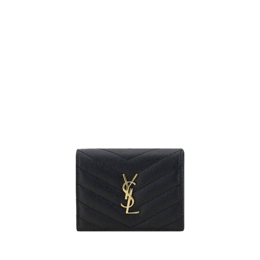 Saint Laurent Black Lamb Ovis Aries Aries Wallet
