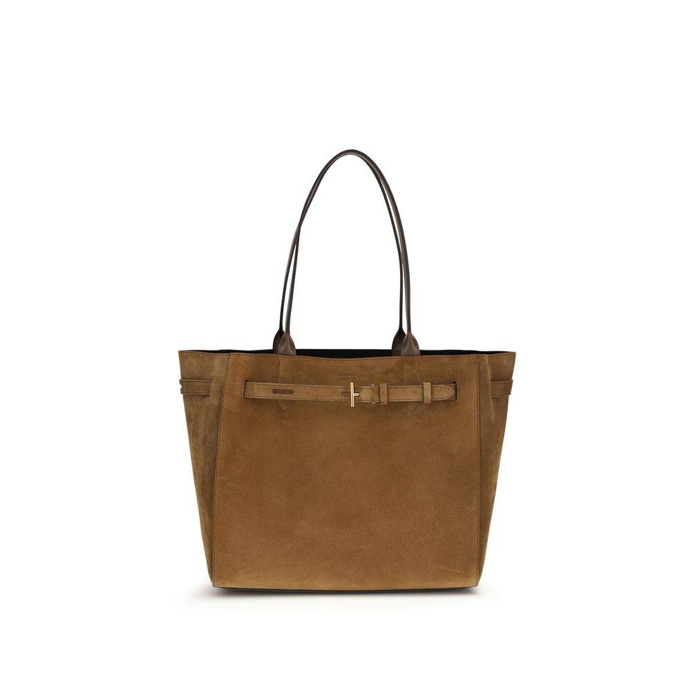 Tom Ford Brown Calf Leather Bos Taurus Shoulder Bag