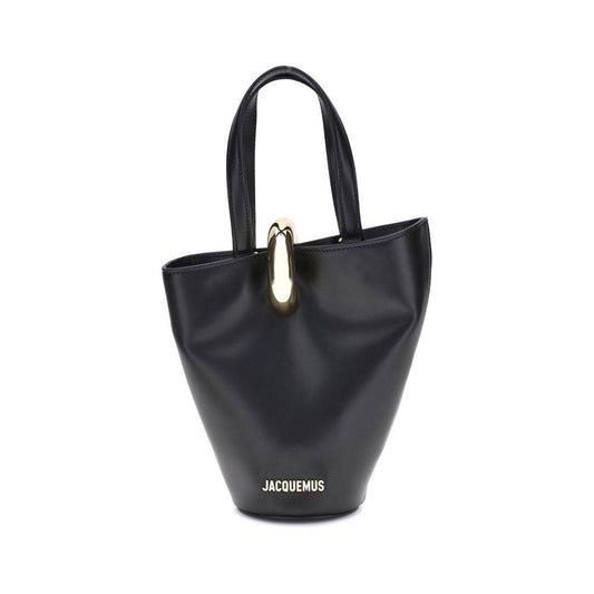 Jacquemus Black Calf Leather Bos Taurus Shoulder Bag