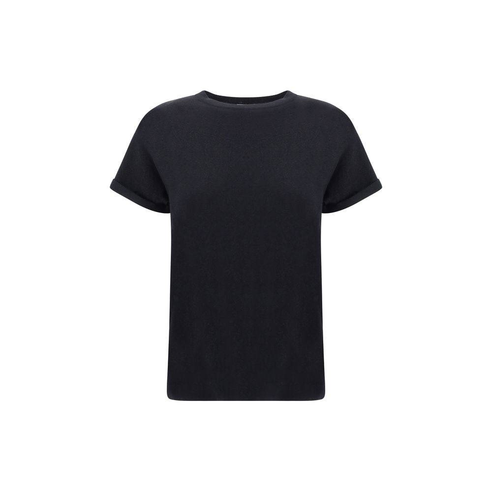 Brunello Cucinelli Black Nylon T-Shirt