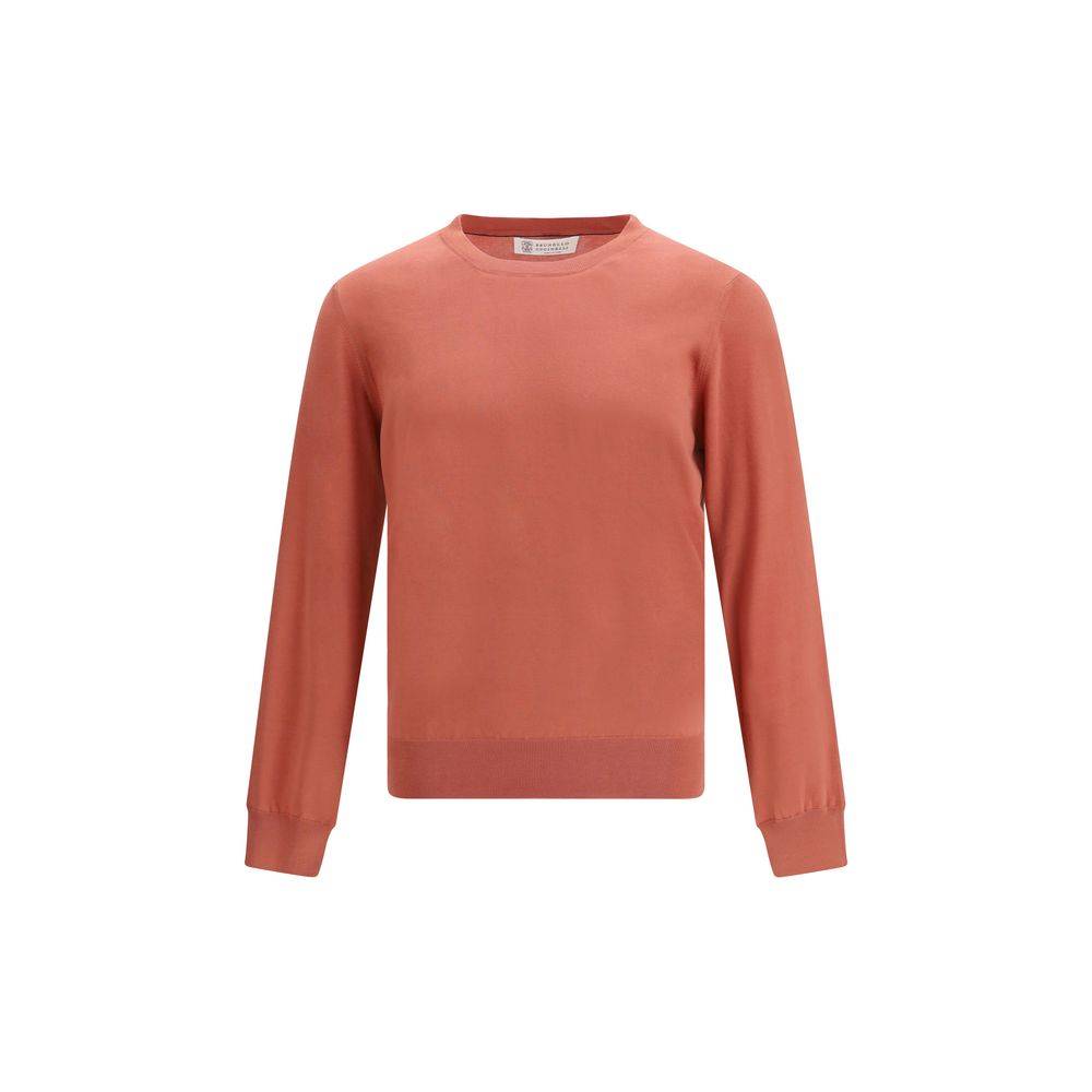 Brunello Cucinelli Orange Cotton Sweatshirt
