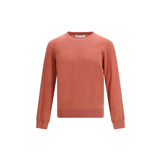 Brunello Cucinelli Orange Cotton Sweatshirt