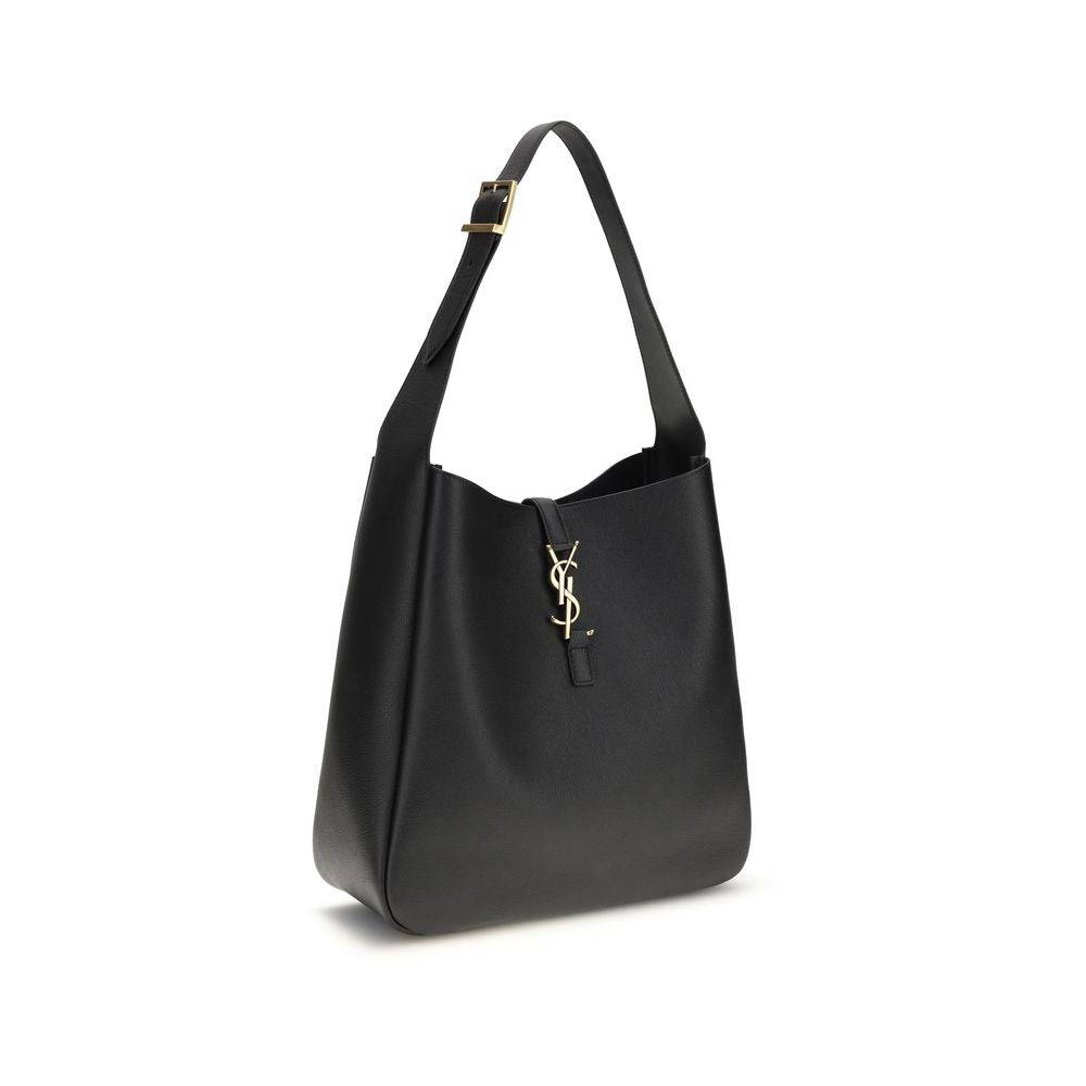 Saint Laurent Black Calf Leather Bos Taurus Shoulder Bag