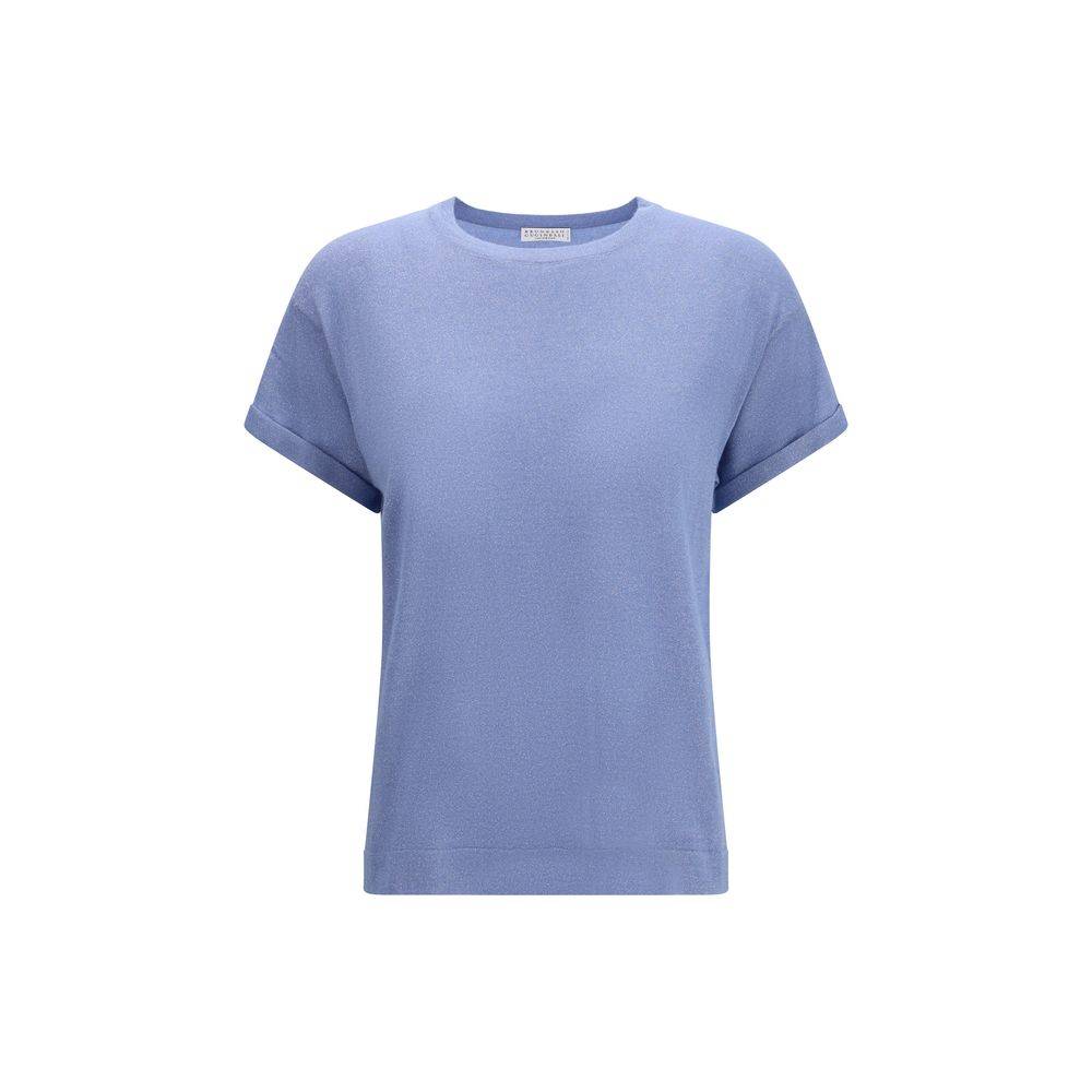 Brunello Cucinelli Blue Nylon T-Shirt