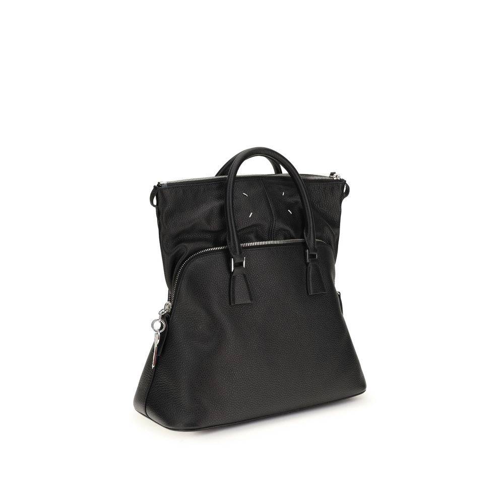 Margiela Black Calf Leather Bos Taurus Handbag