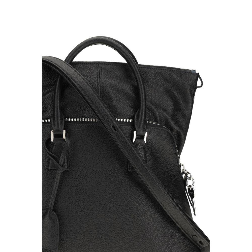 Margiela Black Calf Leather Bos Taurus Handbag