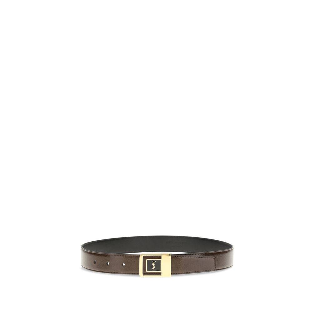 Saint Laurent Bicolor Calf Leather Bos Taurus Regular Belt