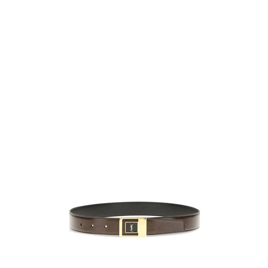 Saint Laurent Bicolor Calf Leather Bos Taurus Regular Belt