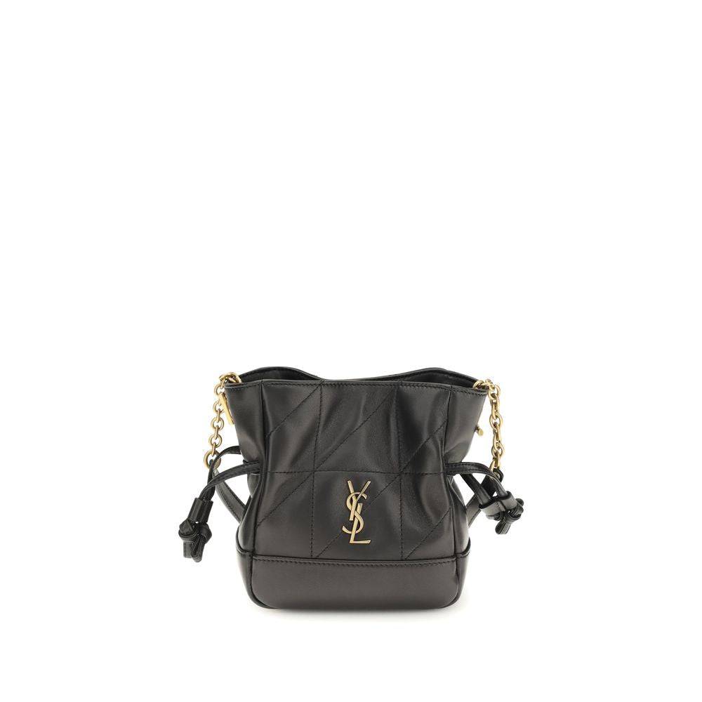 Saint Laurent Black Lamb Ovis Aries Aries Shoulder Bag