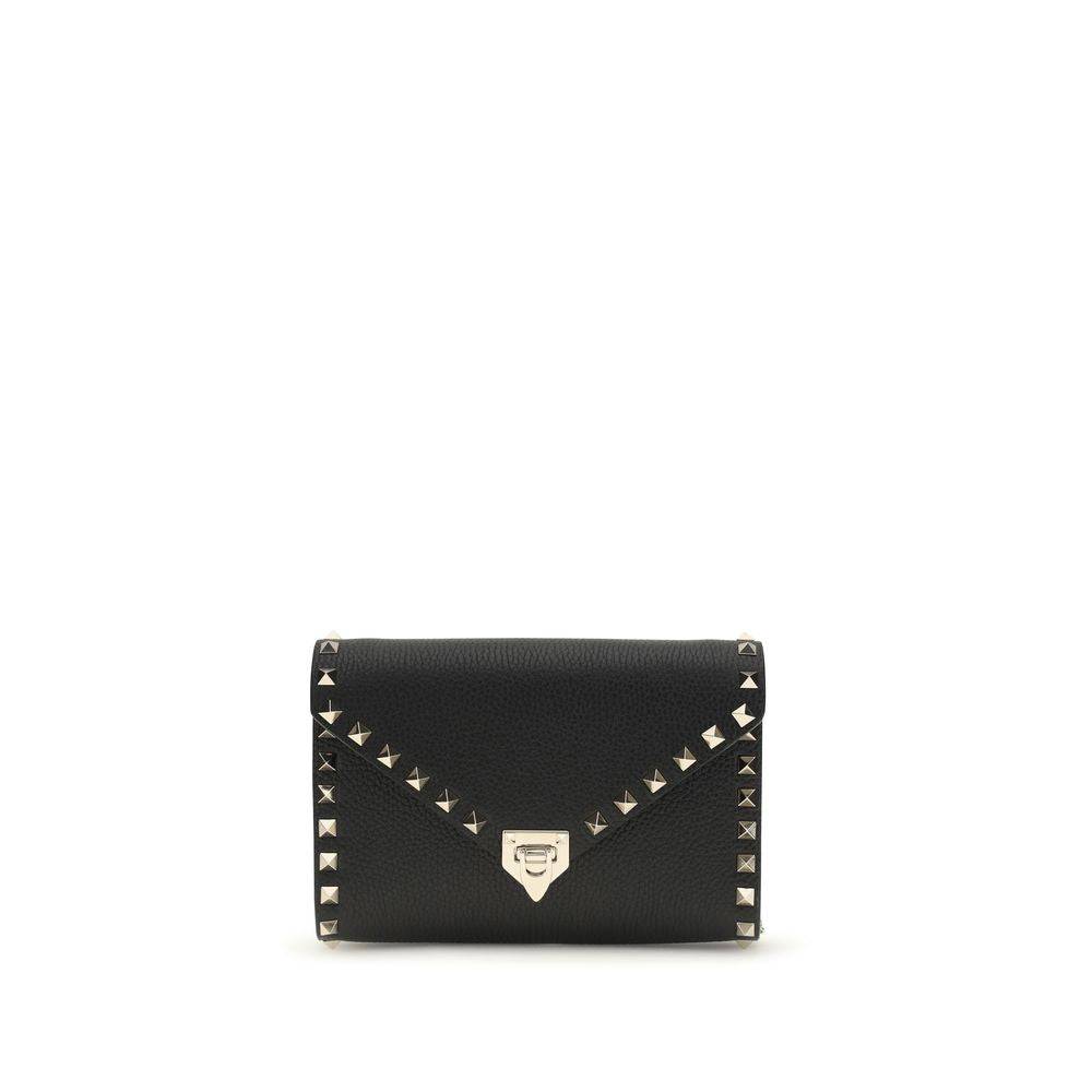 Valentino Garavani Black Calf Leather Bos Taurus Wallet