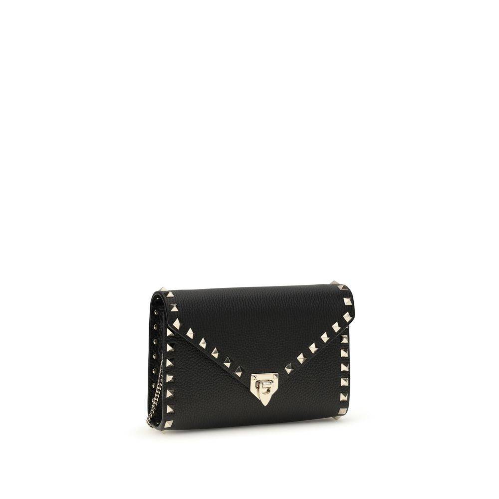 Valentino Garavani Black Calf Leather Bos Taurus Wallet