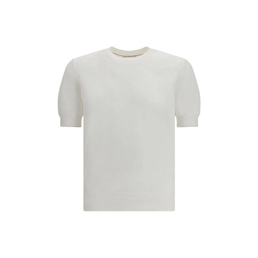 Brunello Cucinelli White Cotton T-Shirt