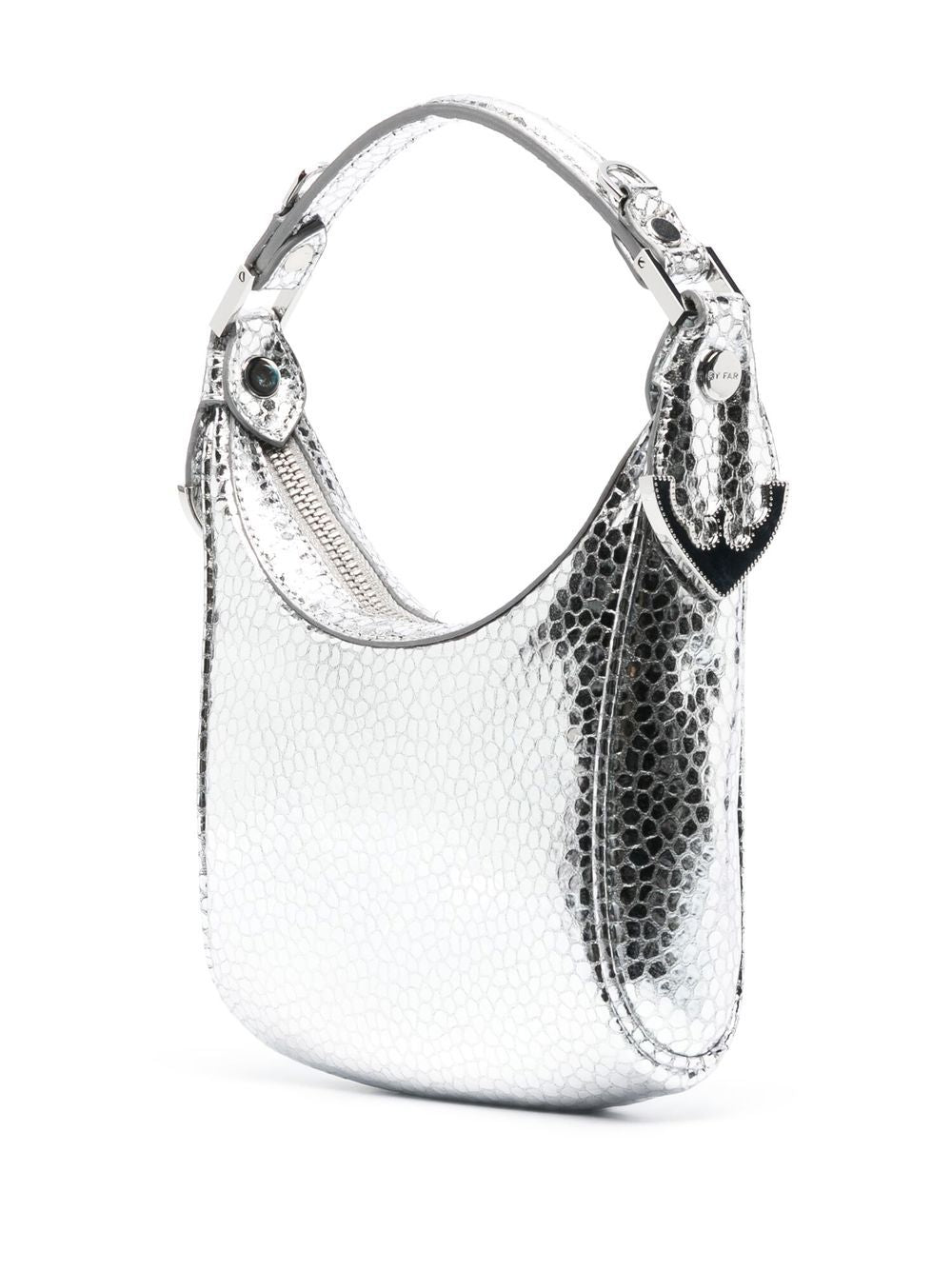 By Far Pre By Far Pre Cosmo metallic top-handle bag