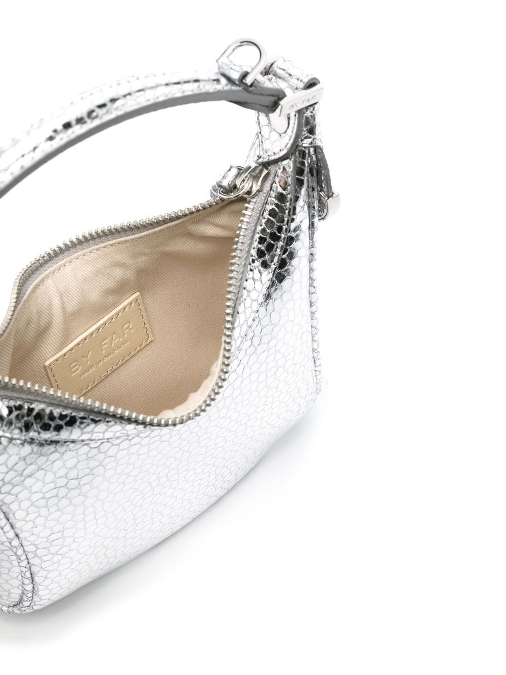 By Far Pre By Far Pre Cosmo metallic top-handle bag