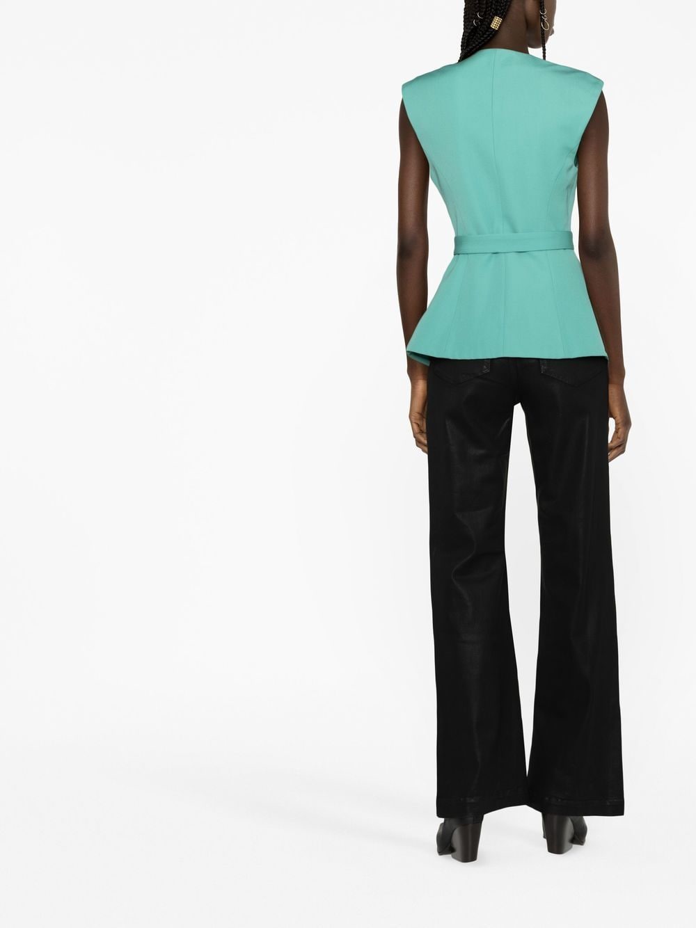 Balmain Balmain Sleeveless belted jacket