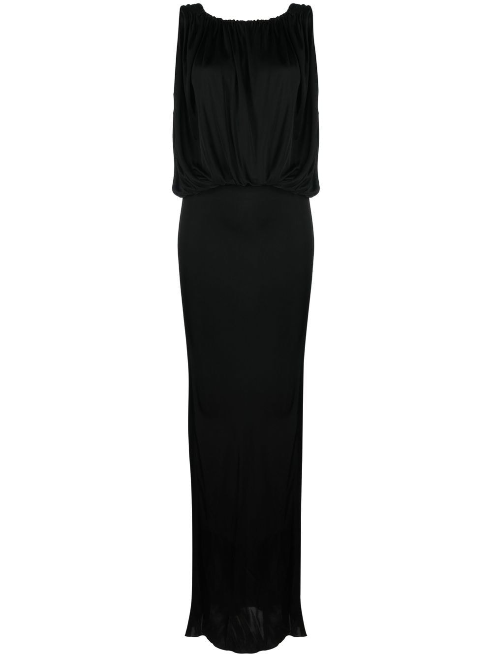 Saint Laurent Saint Laurent draped sleeveless jersey dress