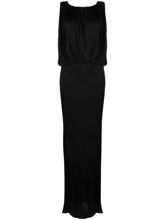 Saint Laurent Saint Laurent draped sleeveless jersey dress