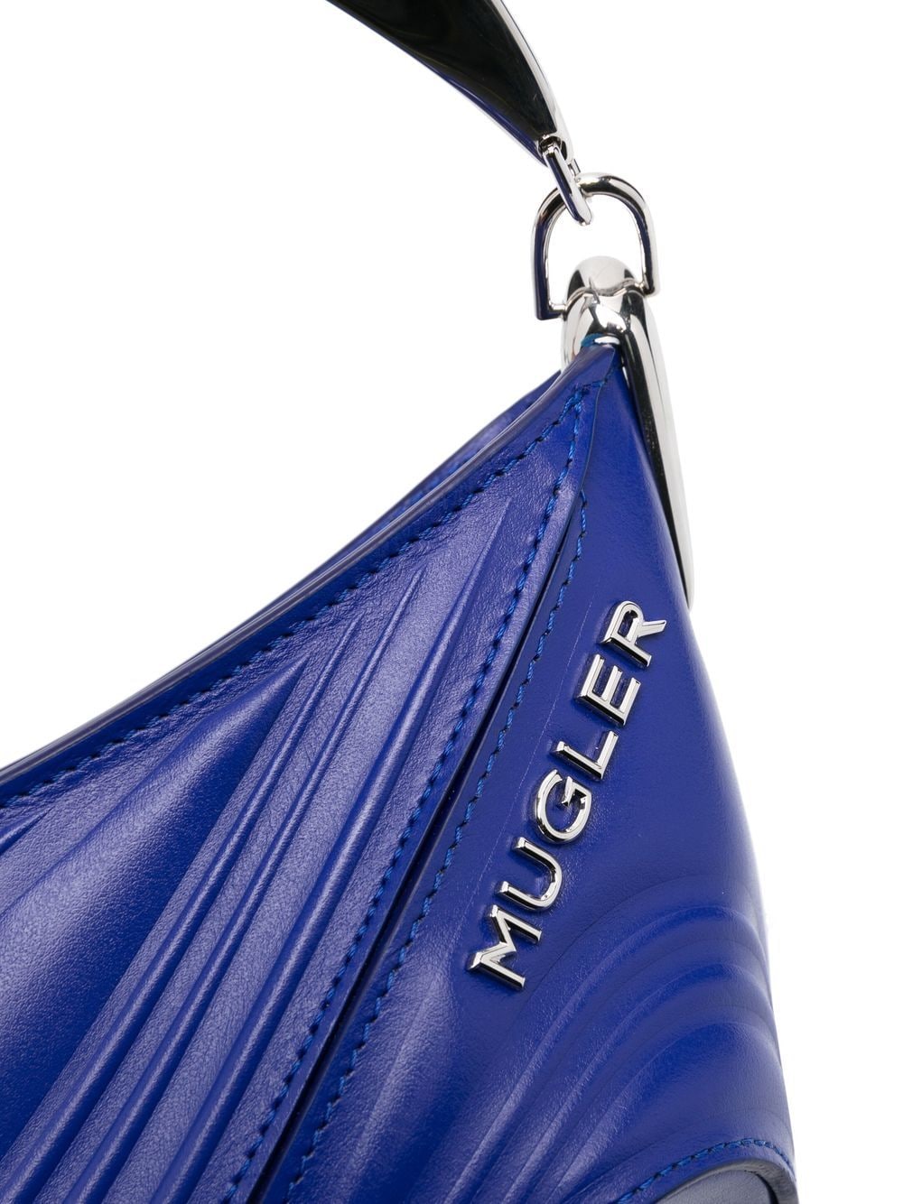 Mugler Mugler small Spiral Curve 01 embossed tote bag