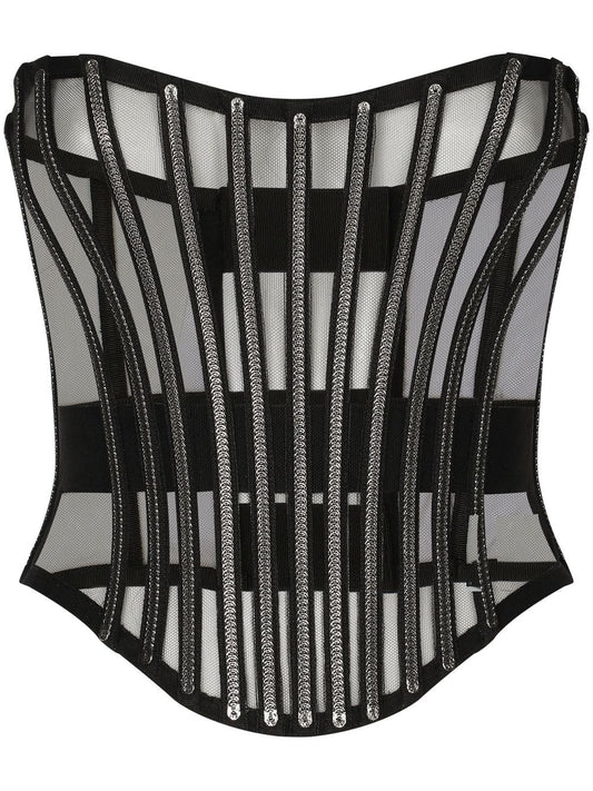 Dolce & Gabbana Dolce & Gabbana Tulle corset belt with boning