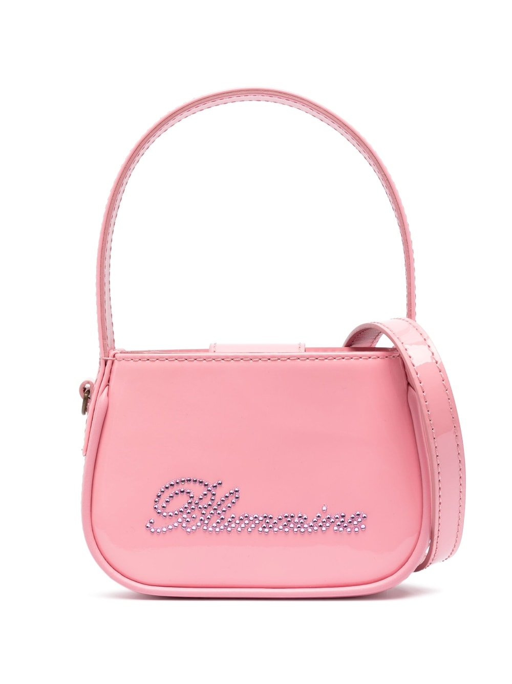 Blumarine Blumarine crystal-embellished logo tote bag