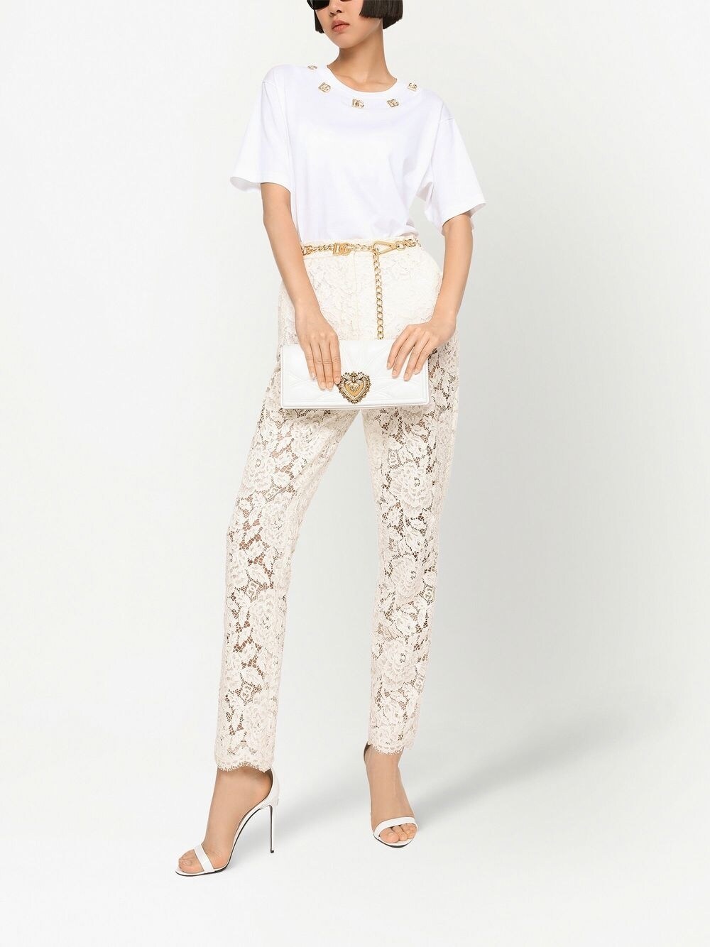 Dolce & Gabbana Dolce & Gabbana Floral lace trousers