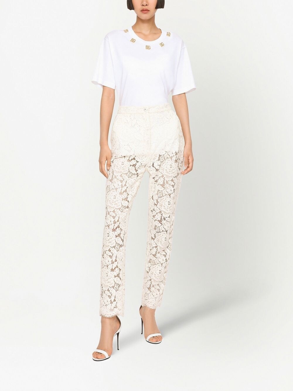 Dolce & Gabbana Dolce & Gabbana Floral lace trousers