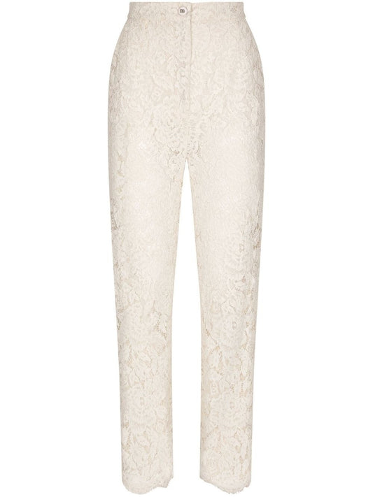 Dolce & Gabbana Dolce & Gabbana Floral lace trousers