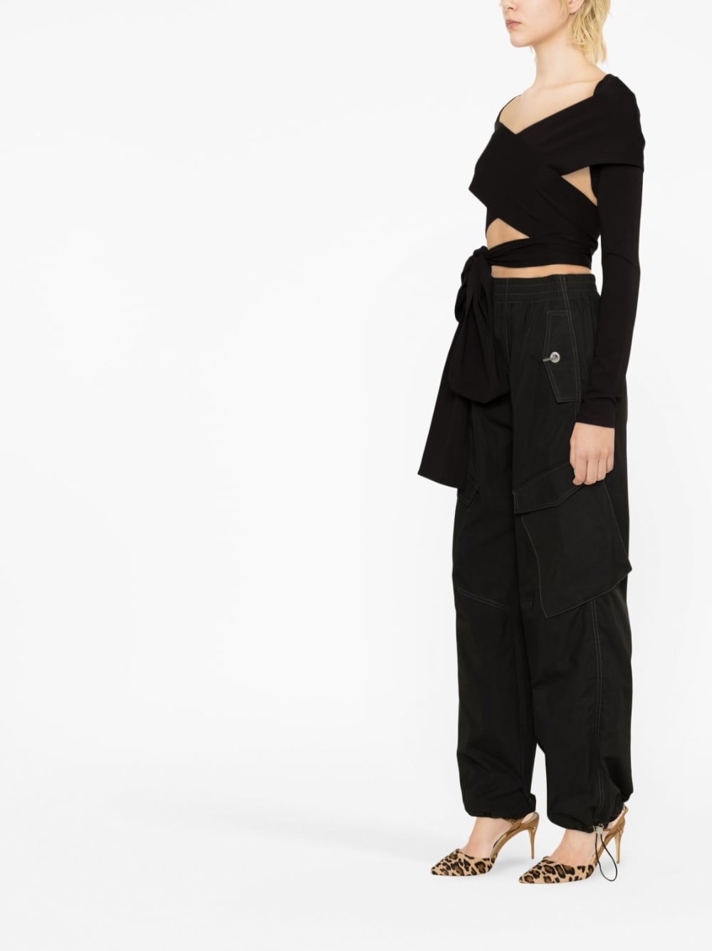 Dolce & Gabbana Dolce & Gabbana cut-out Wrap Top