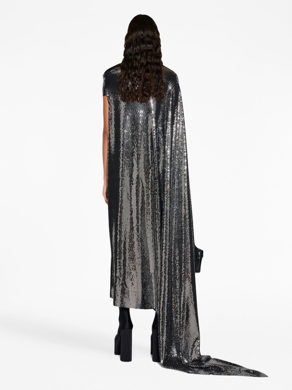 Balenciaga Balenciaga Metallic Effect Midi Dress
