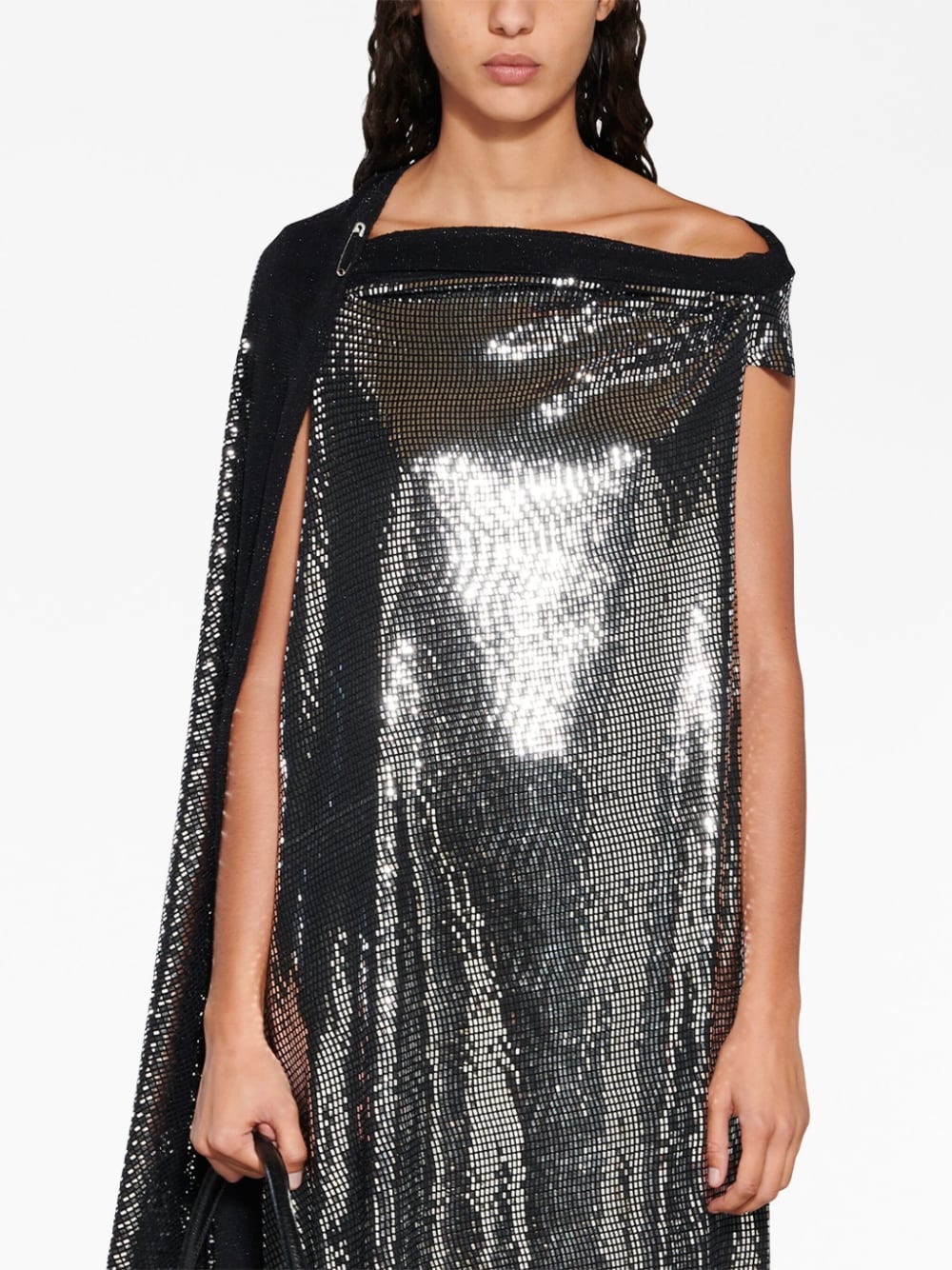 Balenciaga Balenciaga Metallic Effect Midi Dress