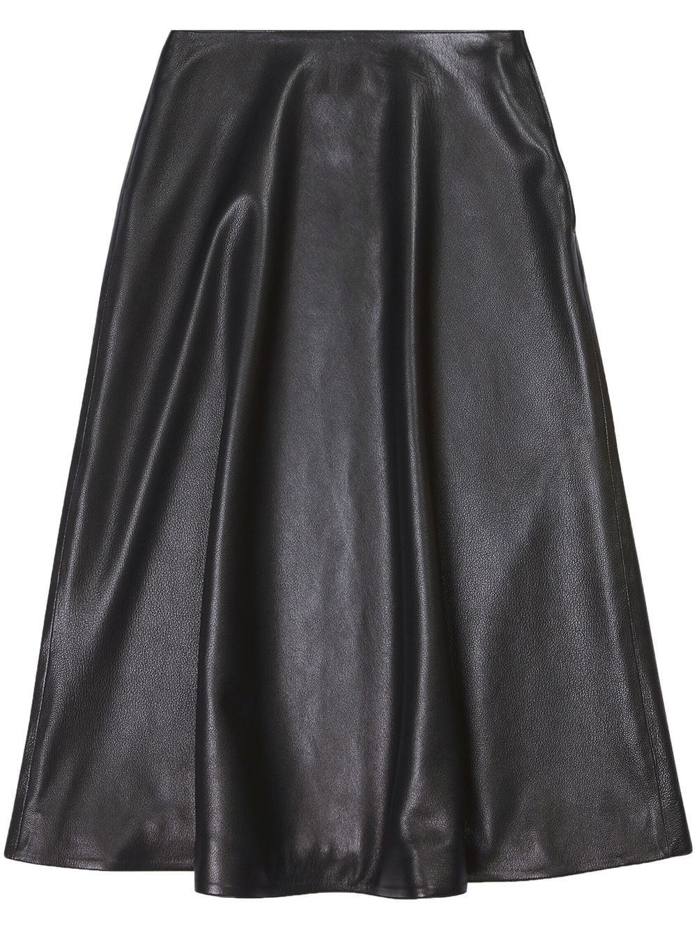 Balenciaga Balenciaga leather midi skirt