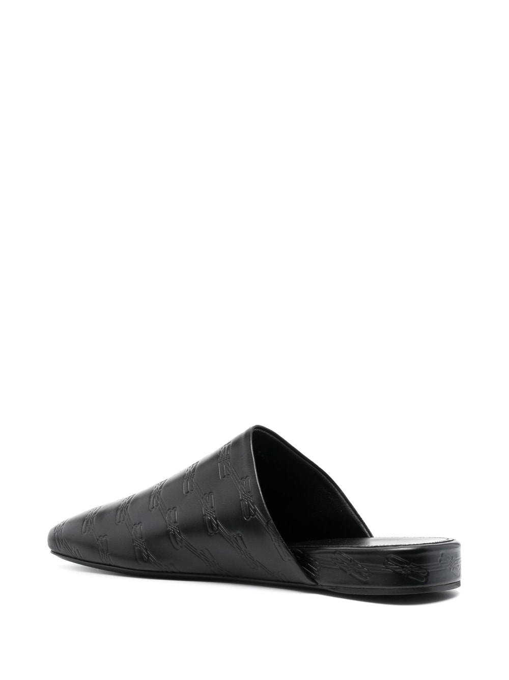 Balenciaga Balenciaga debossed-logo leather mules