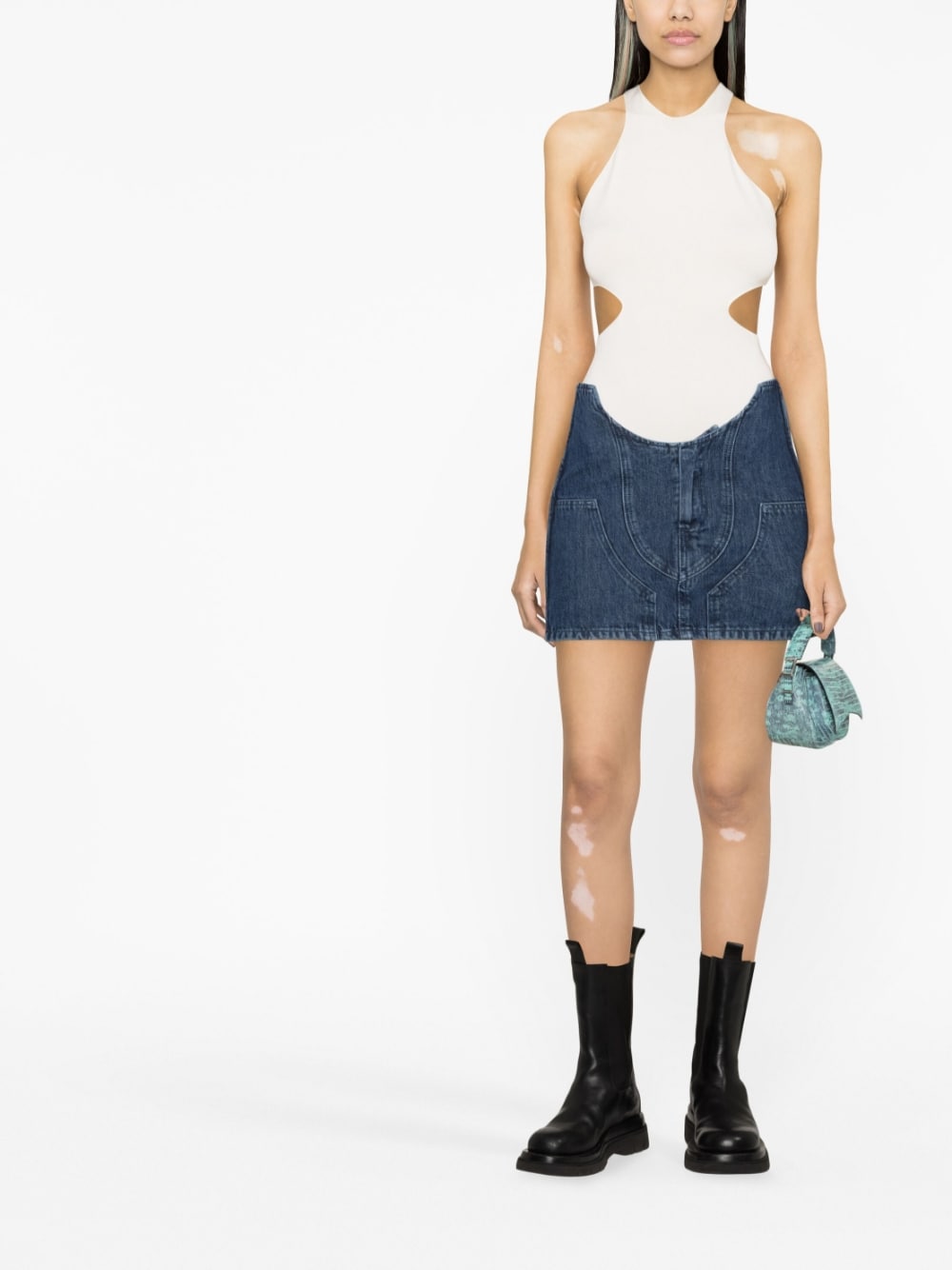 Off White Off White Denim mini skirt