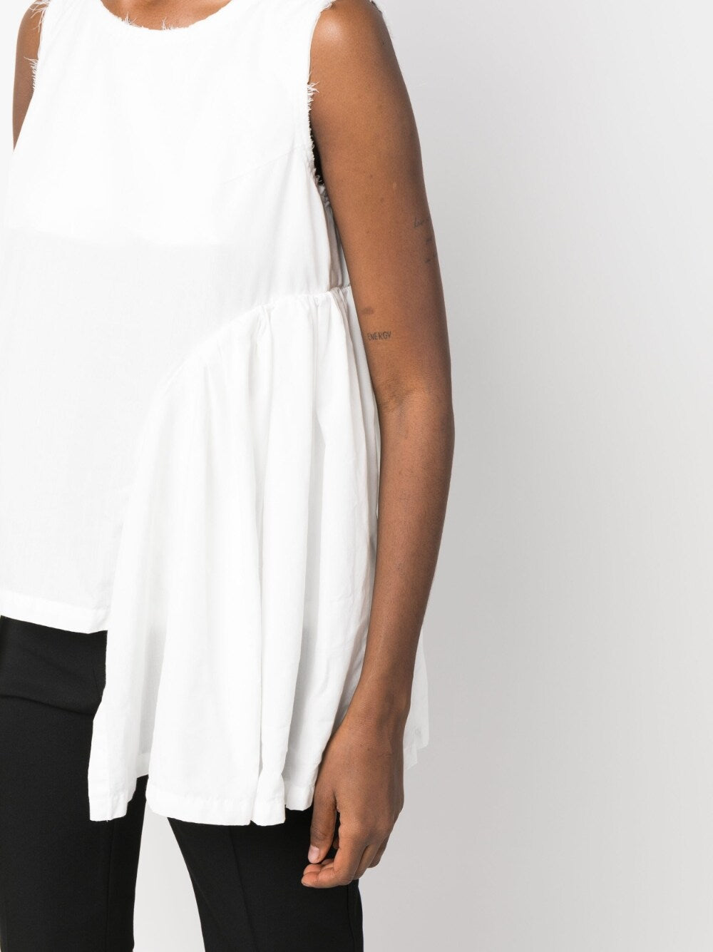 Comme Des Garcons Comme Des Garcons Tank top with draped detail