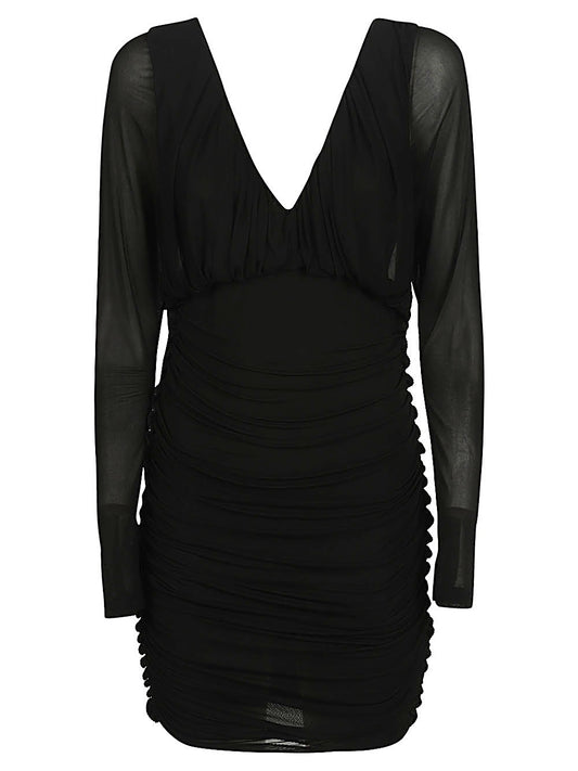 Saint Laurent Saint Laurent Short dress with V-neck